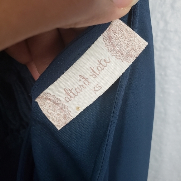 ALTAR'D STATE Halter Mini Dress Dark Teal Sz XS - Picture 6 of 6